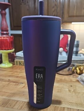 ERA 40oz Purple Insulated Tumbler with Handle